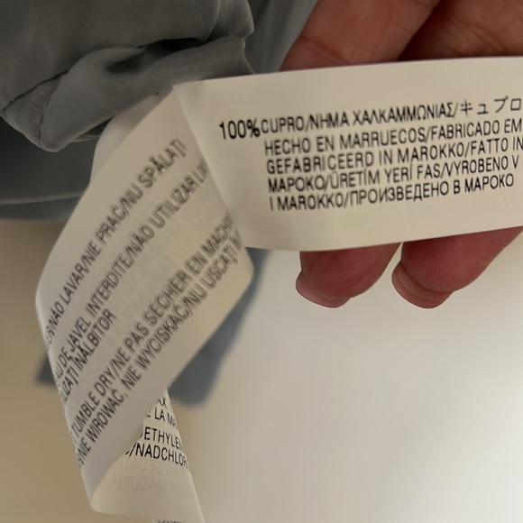 Zara silky bomber style drawstring jacket - Picture 3 of 6